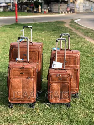 4set Quality Leather Luggages/Travel Bags