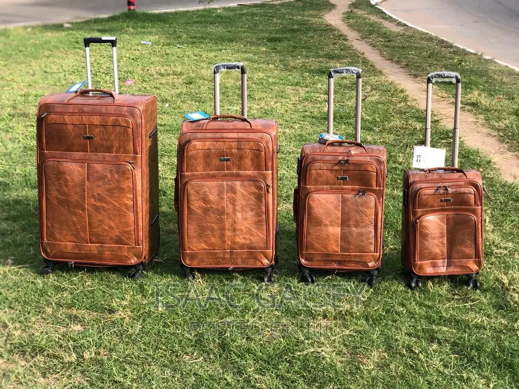 4set Quality Leather Luggages/Travel Bags