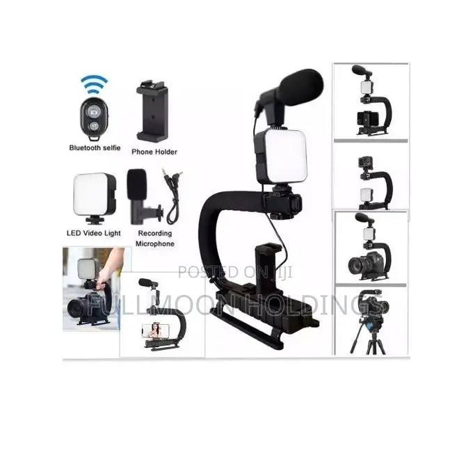 Vlogging Kit U-Shape Handheld Gimbal Blogging Kit All in One
