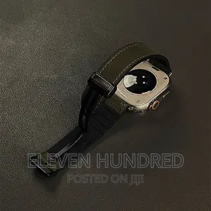Leather Strap for Apple Watch 9 8 7 6 5 Se Ultra