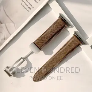 Magnetic Clasp Leather Strap Band for Apple Watch 9 8 7 6 Se