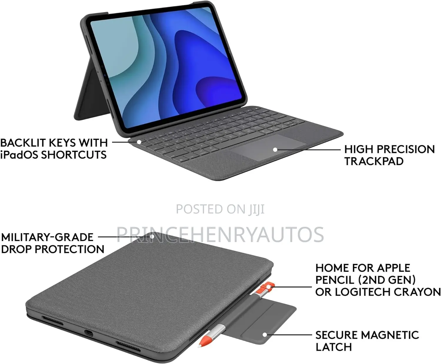 Logitech Folio Touch Keyboard +Trackpad for iPad 10.9/Pro 11