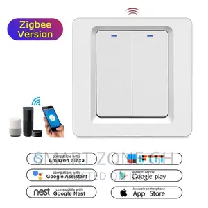 Zigbee 2 Gang Smart Switch Works Without Neutral