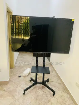 Movable Tv Cart With Wheels Shelf 32”-70” Tv Screens