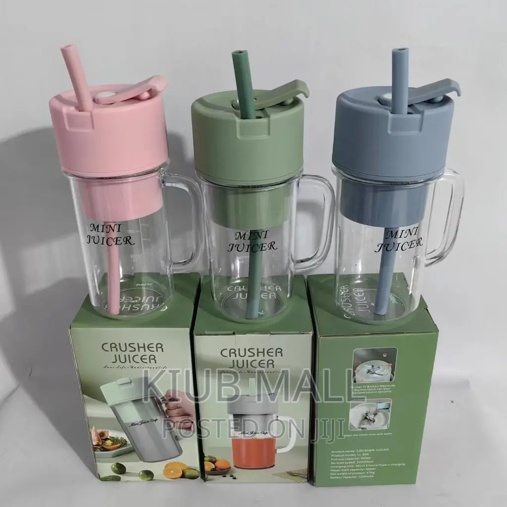 Rechargeable Blender With Straw