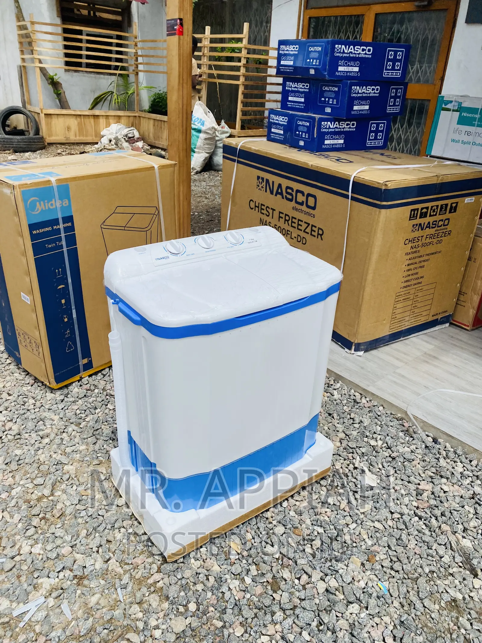 Great Designed Nasco 7kg Electric Washing Machine(White).