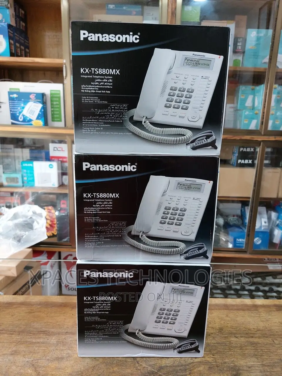Panasonic KX-TS880MX Corded Telephone, White