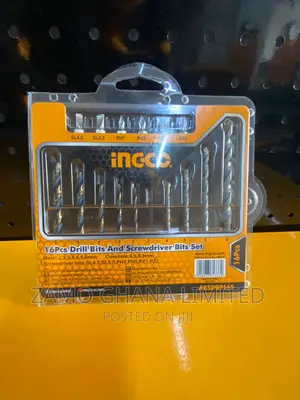 Ingco 16pcs Drill Bits Screwdriver Bits Set - Aksdb9165