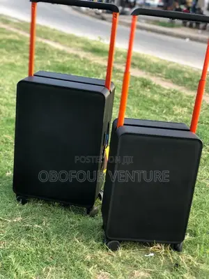 2in1 Zip Less Luxury Designer Box Luggage  BLACK. COLOUR