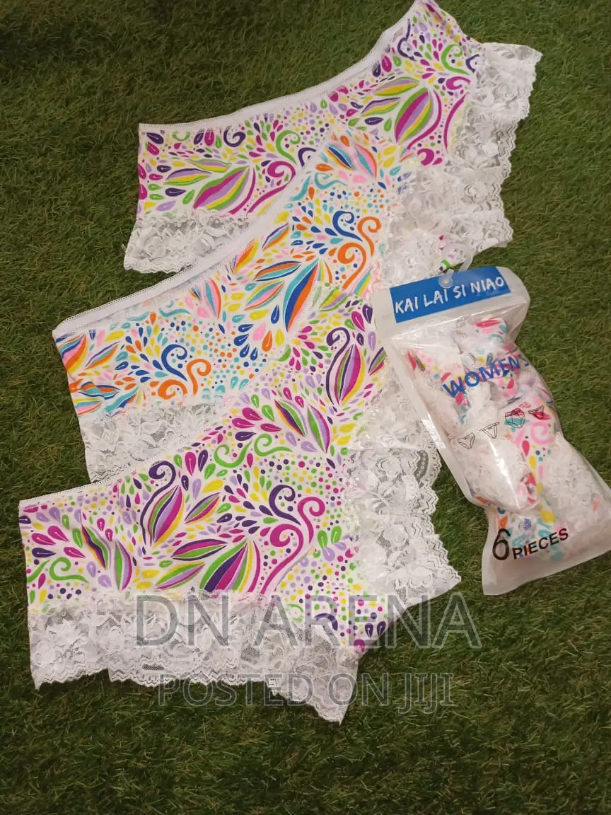 Quality Ladies Lace Cotton Panties for 12pcs