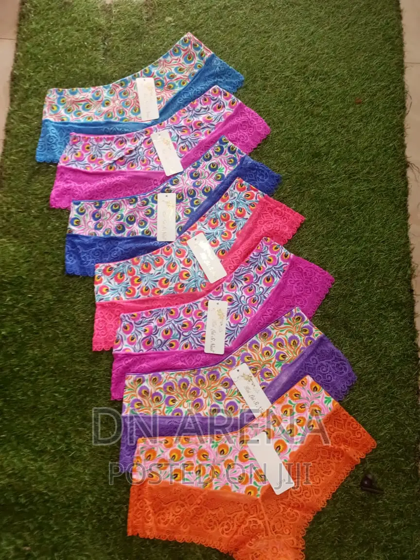 Quality Ladies Lace Cotton Panties for 12pcs