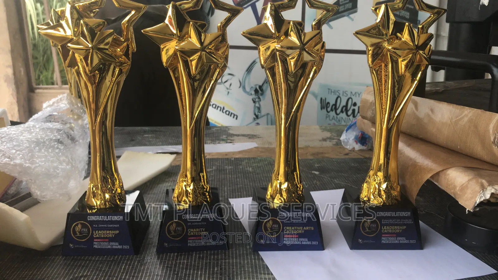 Gold Award Plaque for Your Events and Awards