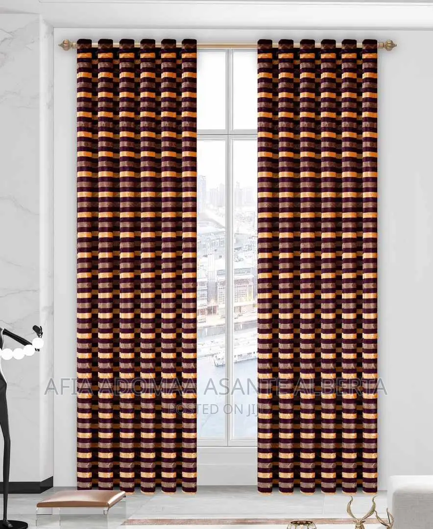 100% Cotton 2pieces Curtains