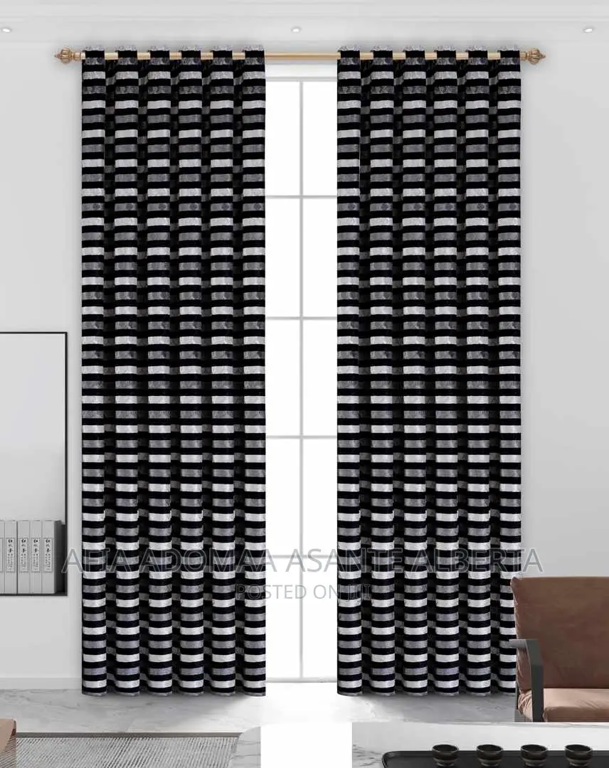 100% Cotton 2pieces Curtains