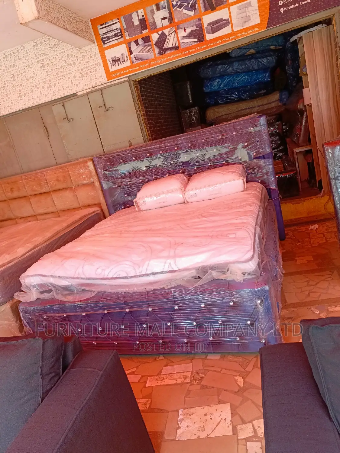 Queen Size Bed With Mattress  . Free Delivery