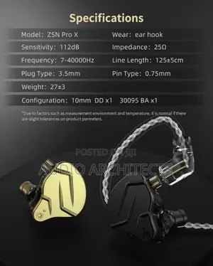 Kz ZSN Pro X in Ear Monitor (Original)