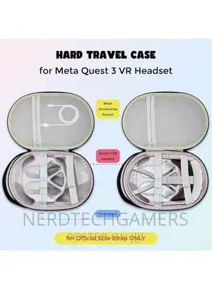 Meta Quest 3 Vr Headset Gaming Controller, Shockproof Bag