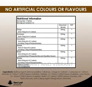 Mushroom Complex - Superblend of 6 Mushroom Extracts-120tab