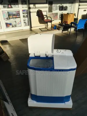 White/Blue Washingmachine Topload 7kg Semiautomatic Nasco