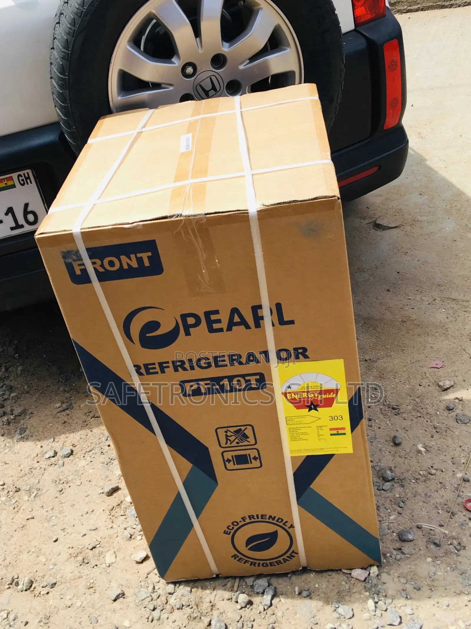PF-10T Pearl Doubledoor Black Glass Topfreezer Fridge 