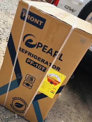 New Pearl Fridge PF-10T Doubledoor Topfreezer Black Glass 