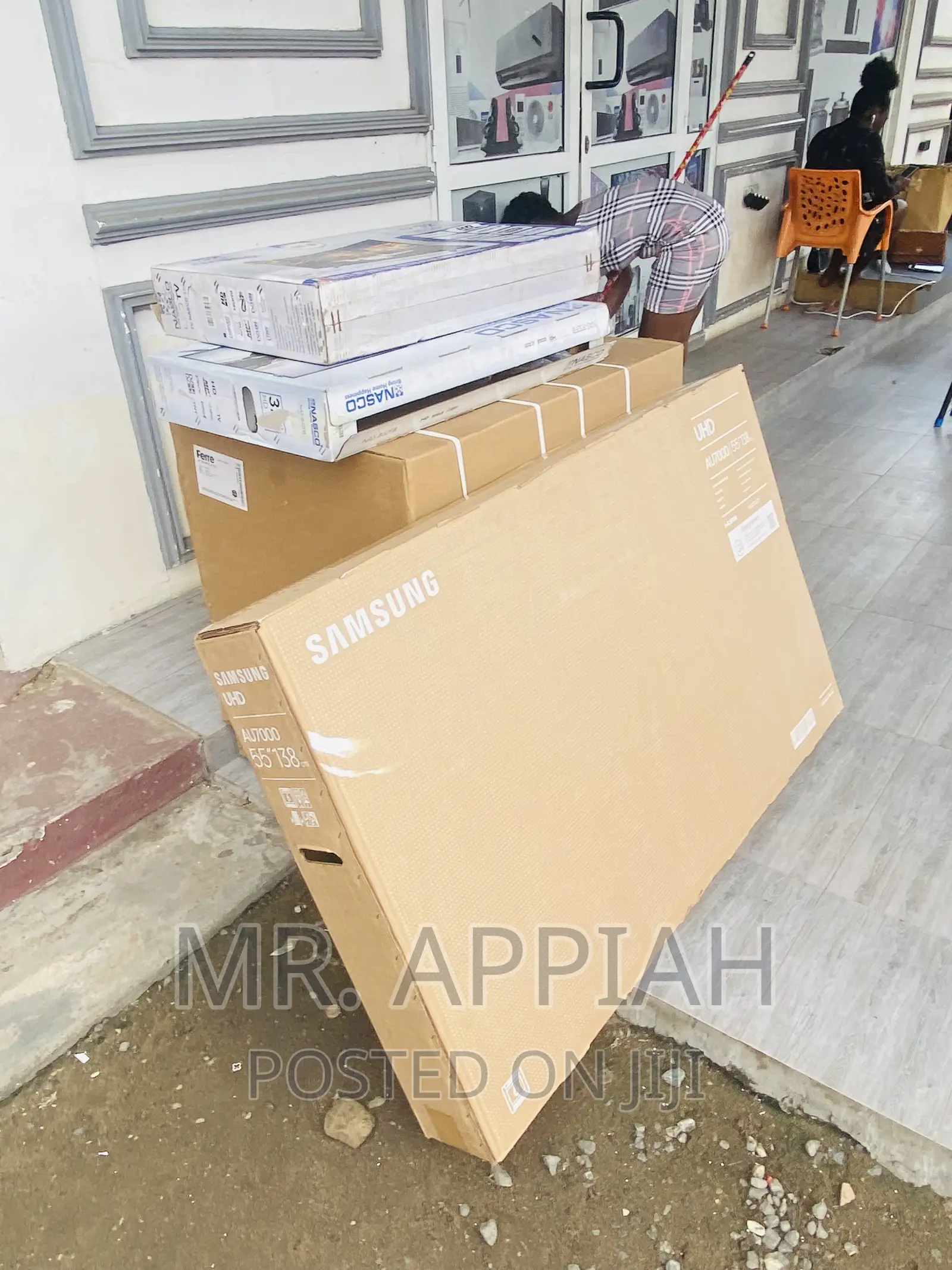 Shop Classic Samsung 55” 55au7000 Crystal Uhd Led Tv,Black