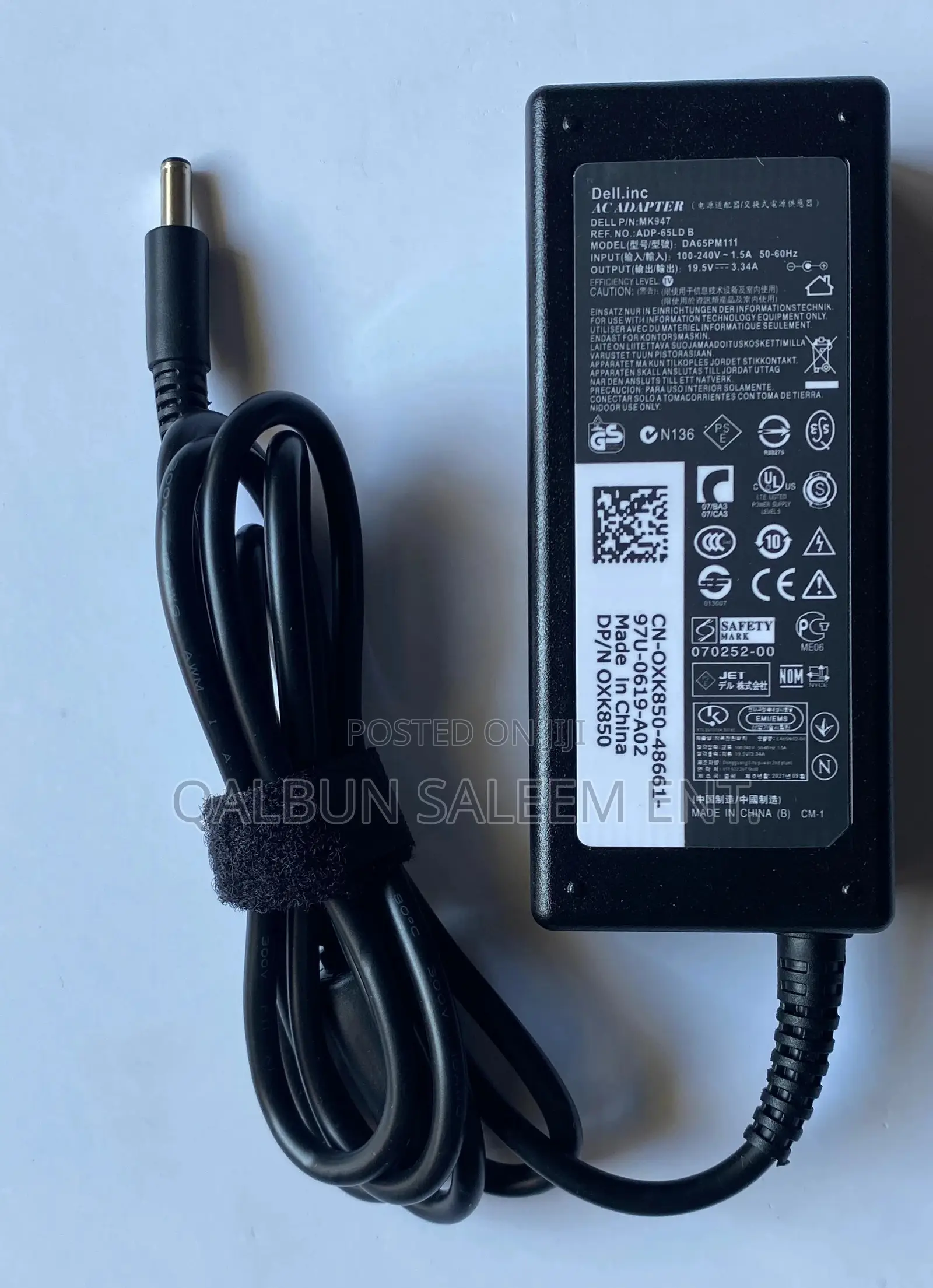 Original New Dell Small Pin Adapter 19.5V 3.3A 65W
