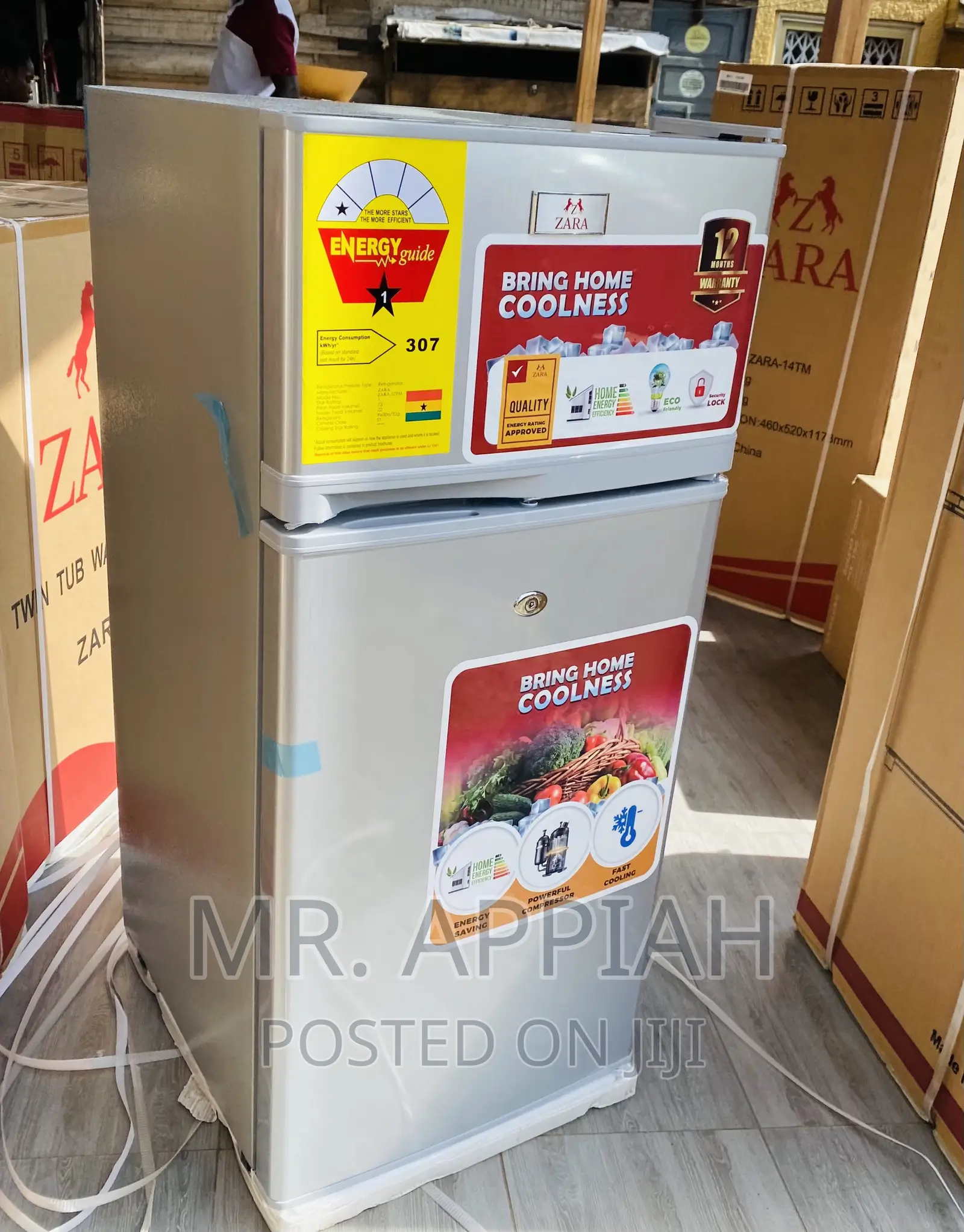 Shop Classic Zara 12TM 2 Door Refrigerator(Silver).