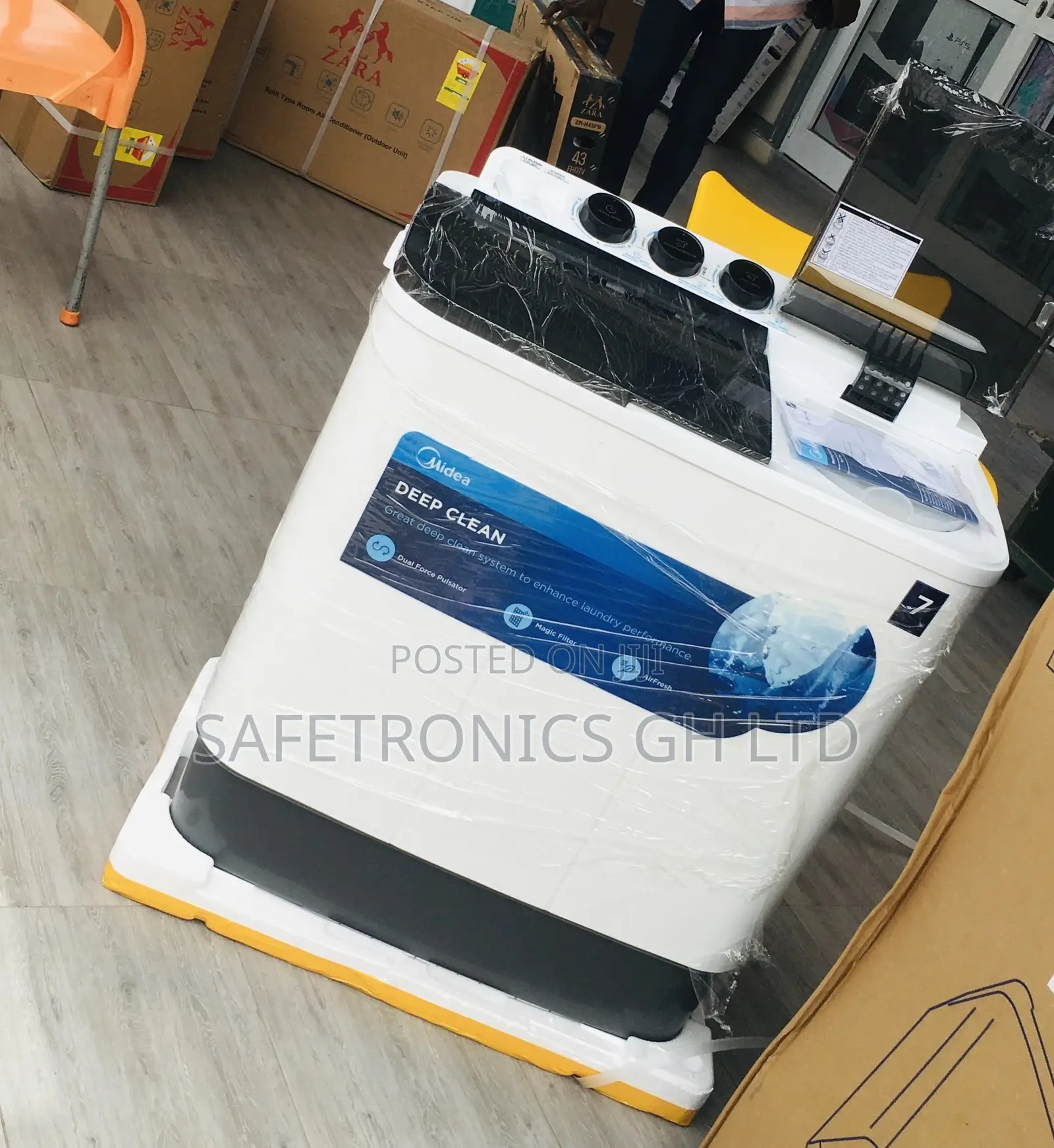 Washingmachine Sealed Topload 7kg Semiautomatic Midea 