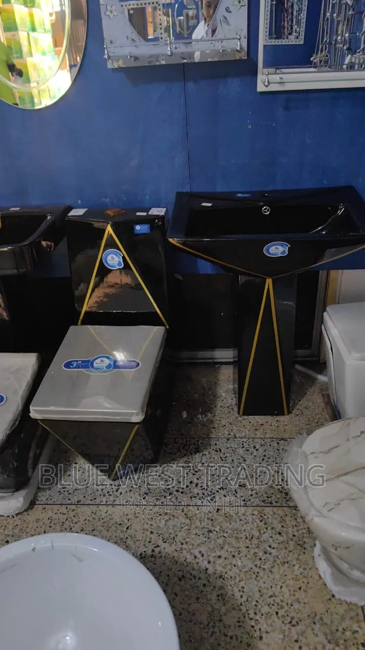 Black Water Closet - DIAMOND SHAPED WATER CLOSET