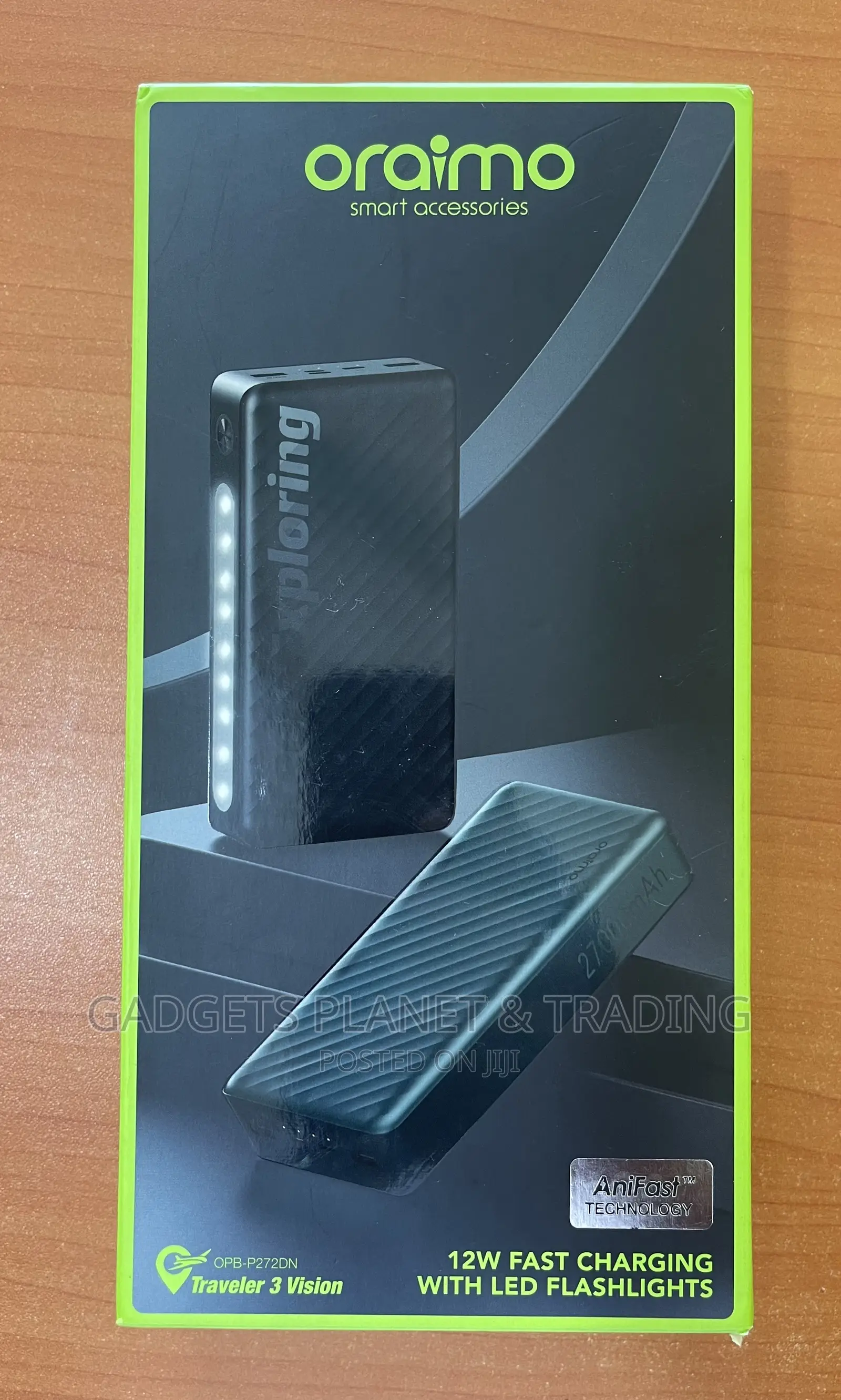 Oraimo Powerbank With Led Flashlight 27000mah Opb-P272dn 12w