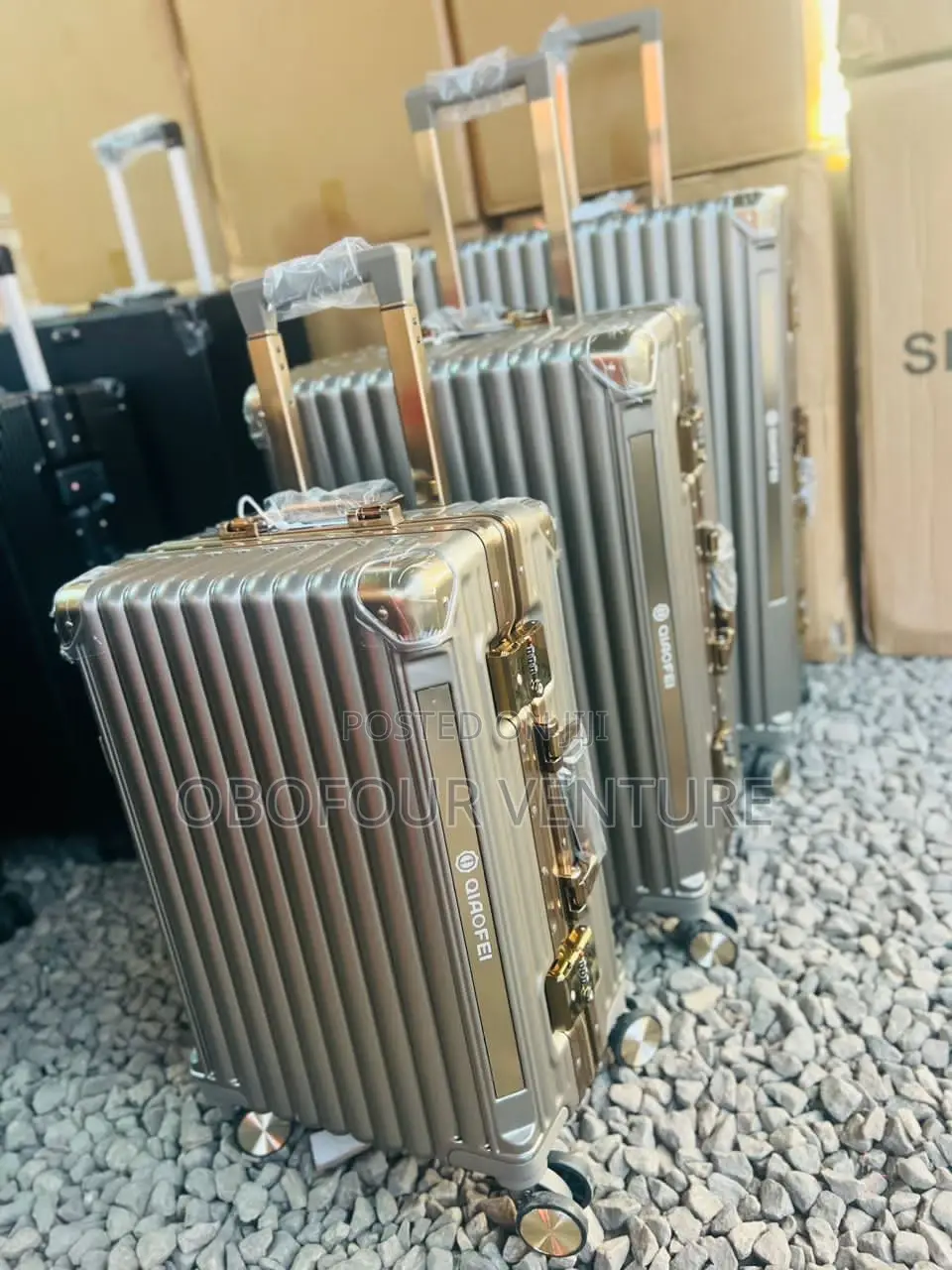 3in1 Zipless Anticrake Luxury Designer Luggage  024 30764