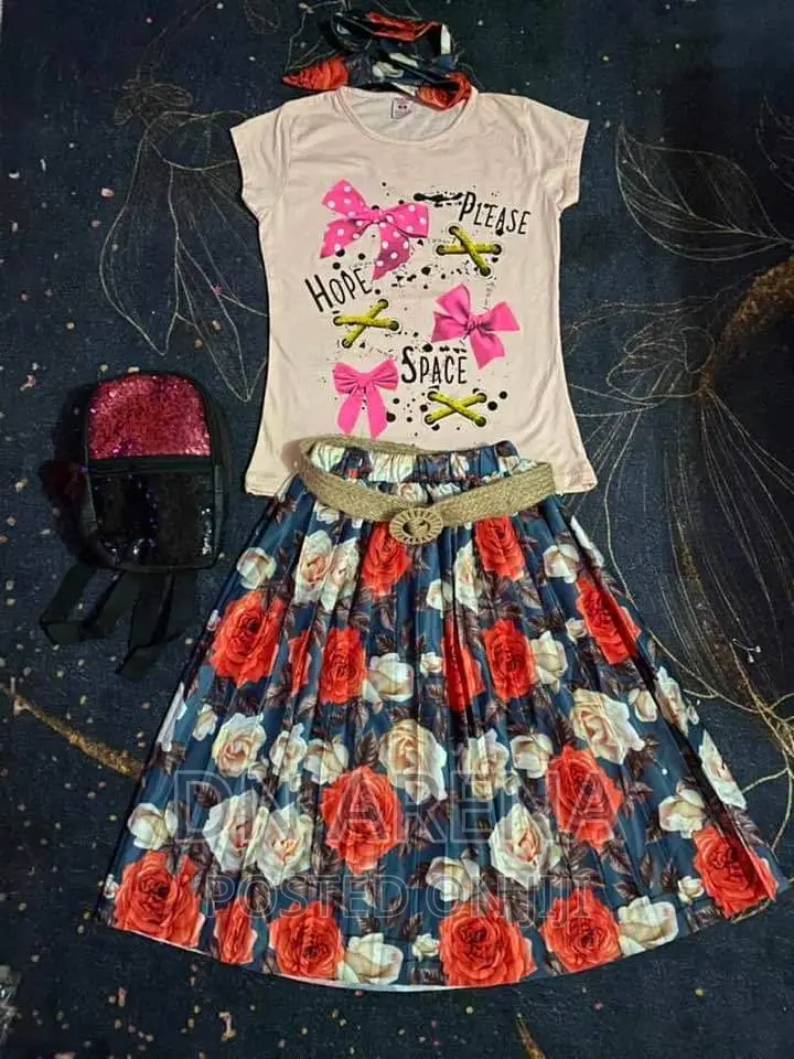 Girls 4pcs Outfit for 2yrs to 10yrs