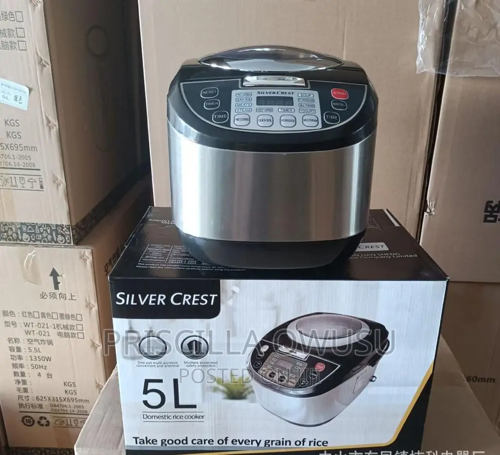 Non Rust Silvercrest 5l Digital Rice Cooker