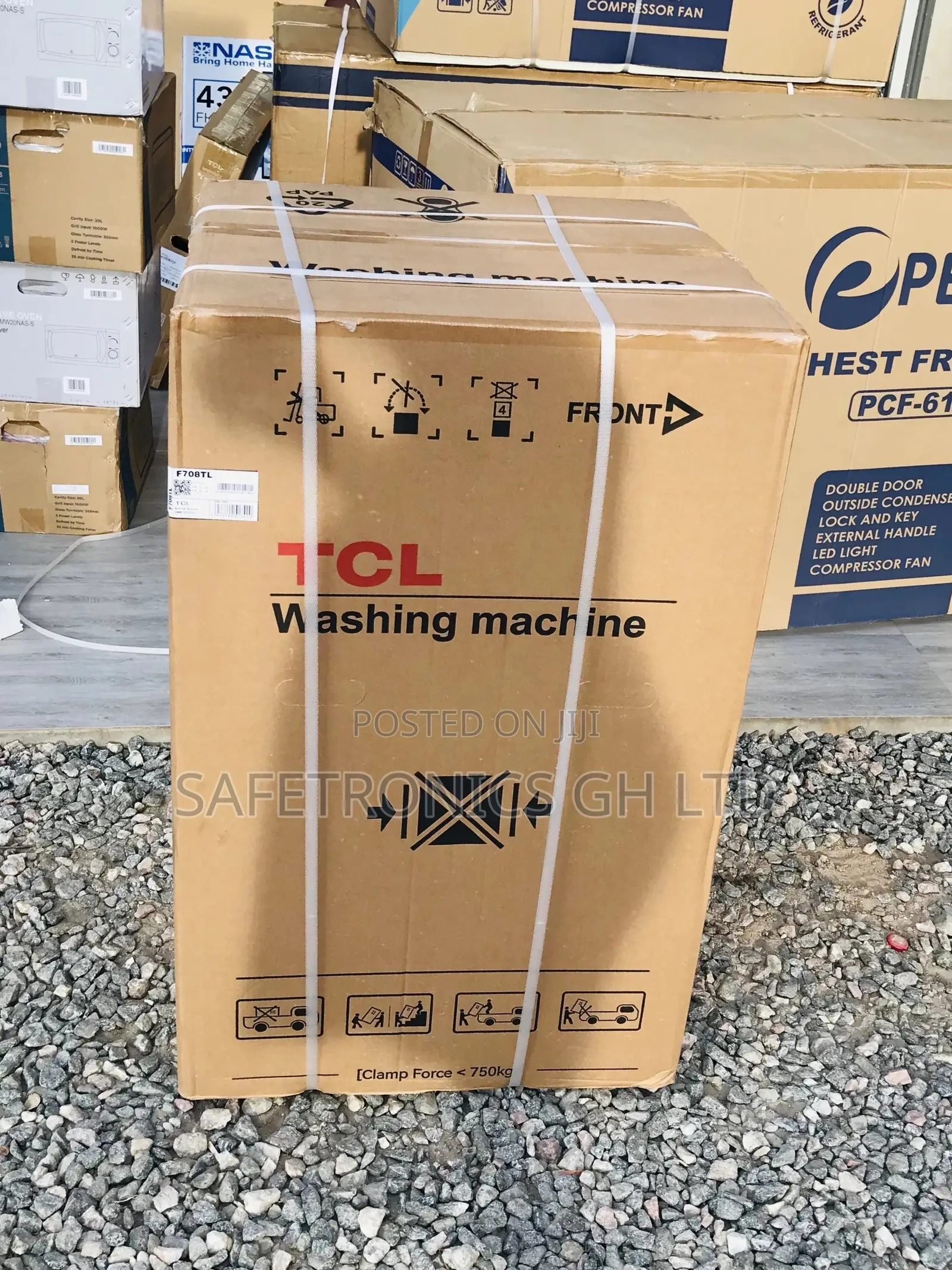 8kg Washingmachine TCL Topload Semiautomatic TCL Gray 