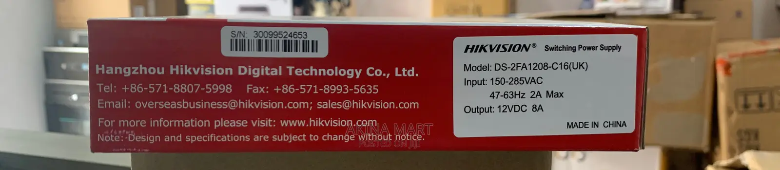Hikvision 16ch Power Supply Unit