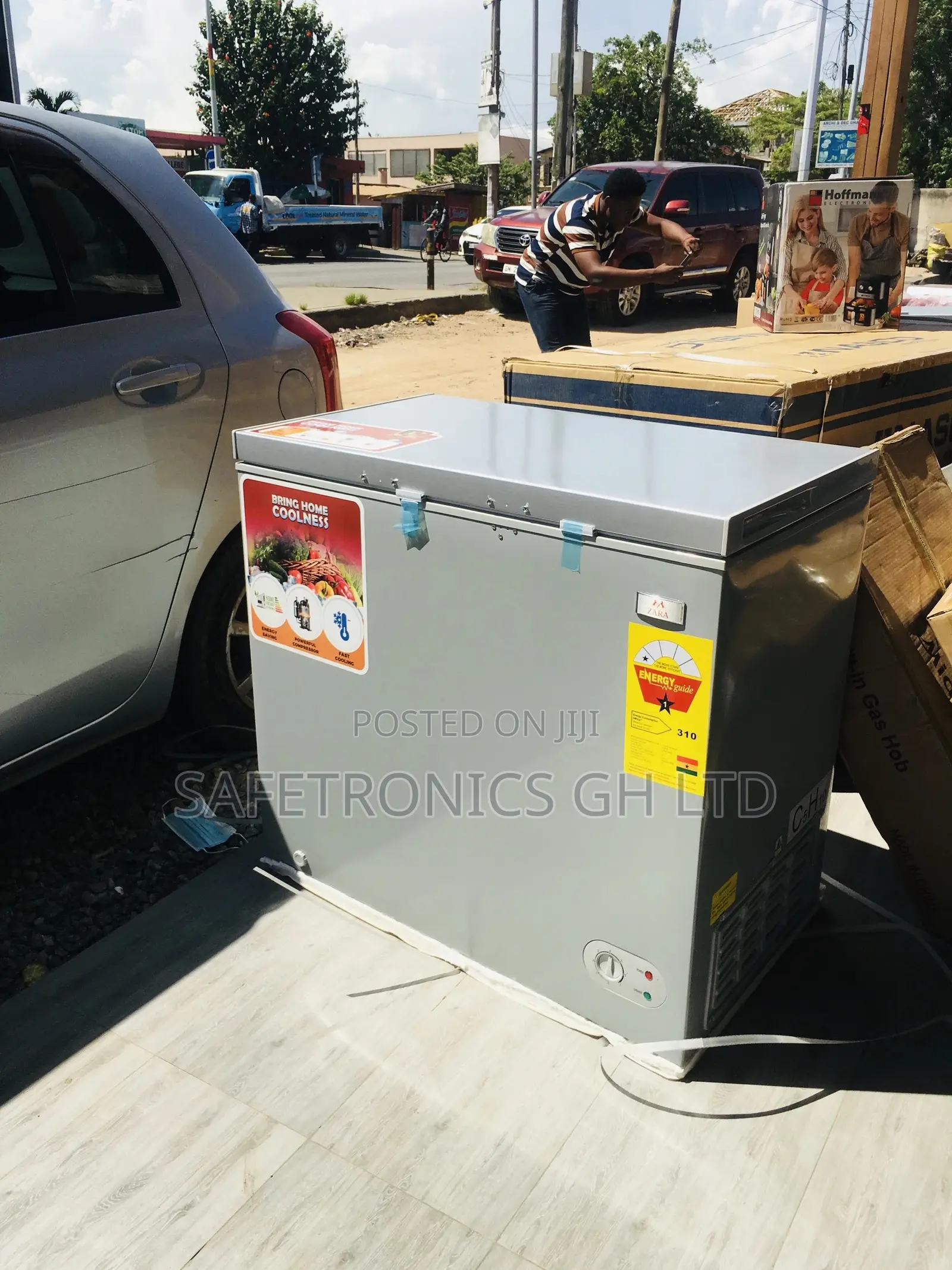 Chestfreezer Zara-260 Singledoor Gray Electric 200 Liters