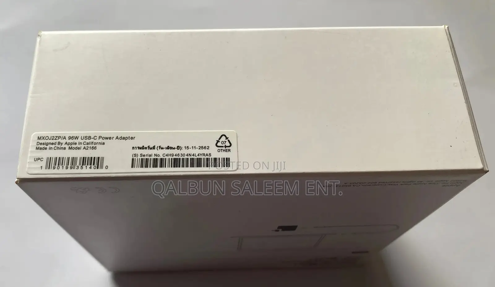 Original Apple Usb Type C 96w Power Adapter For Macbook