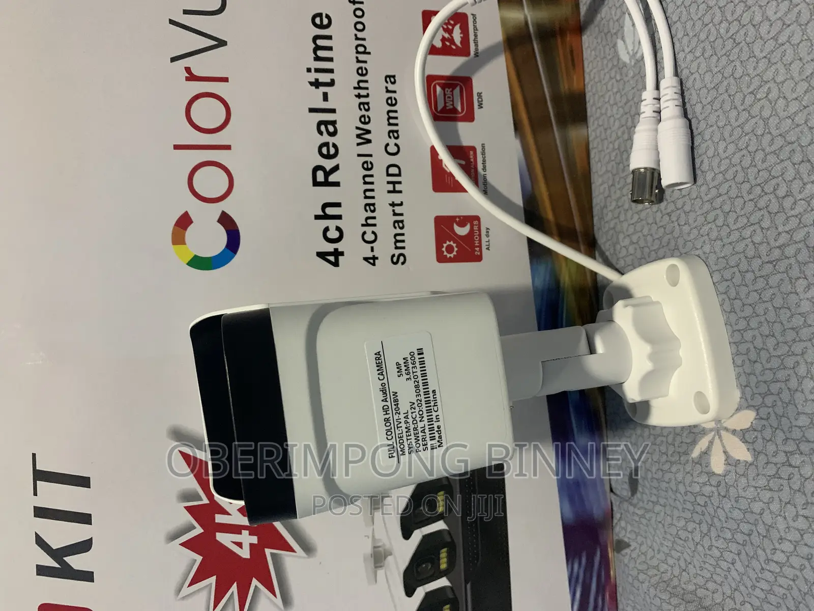 CCTV 5mp Full Colored Audio Analog 4 Channel KIT Camera