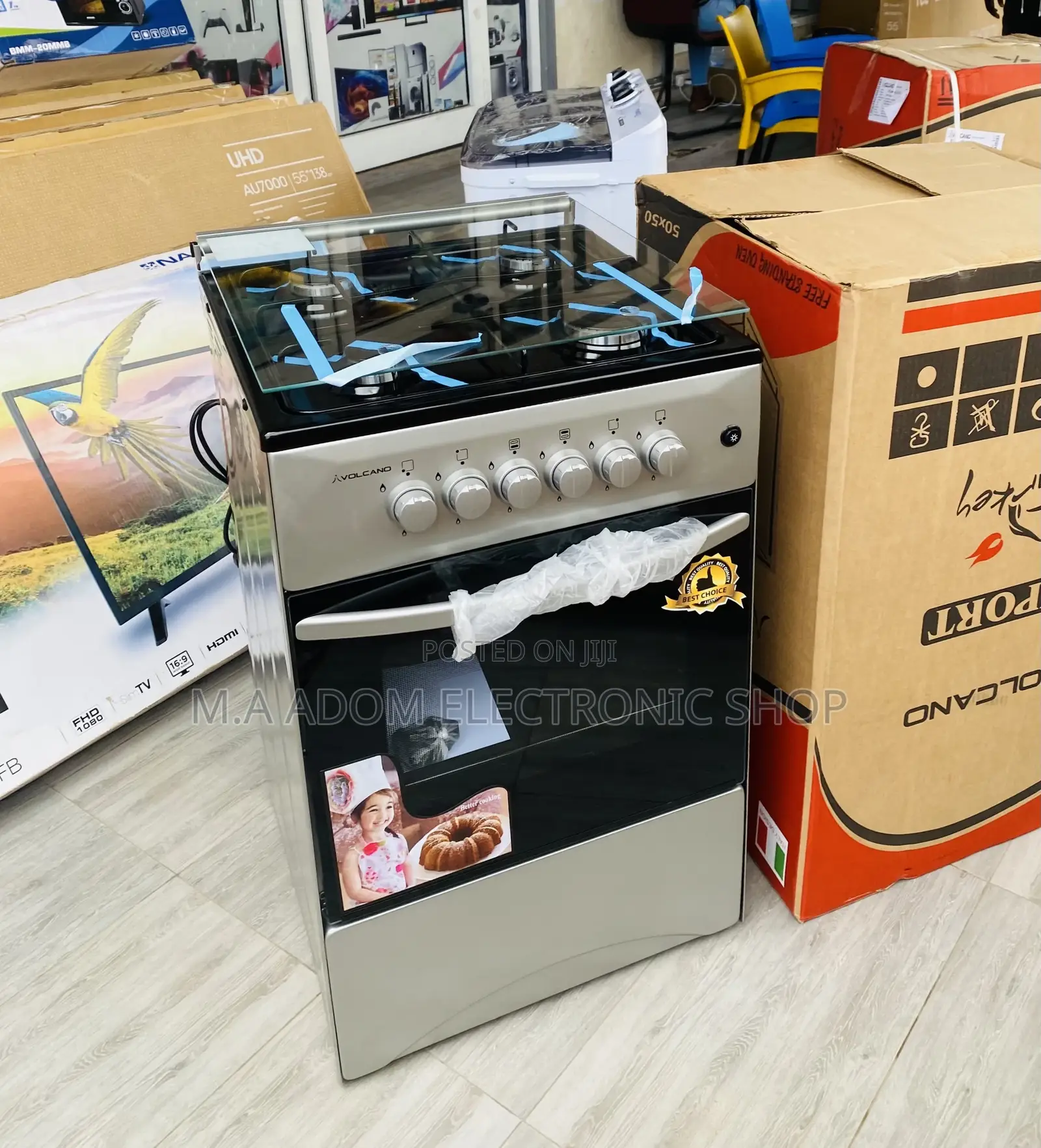 Purchase Classic Volcano 4 Gas Burner With Oven(Gray)50x50 