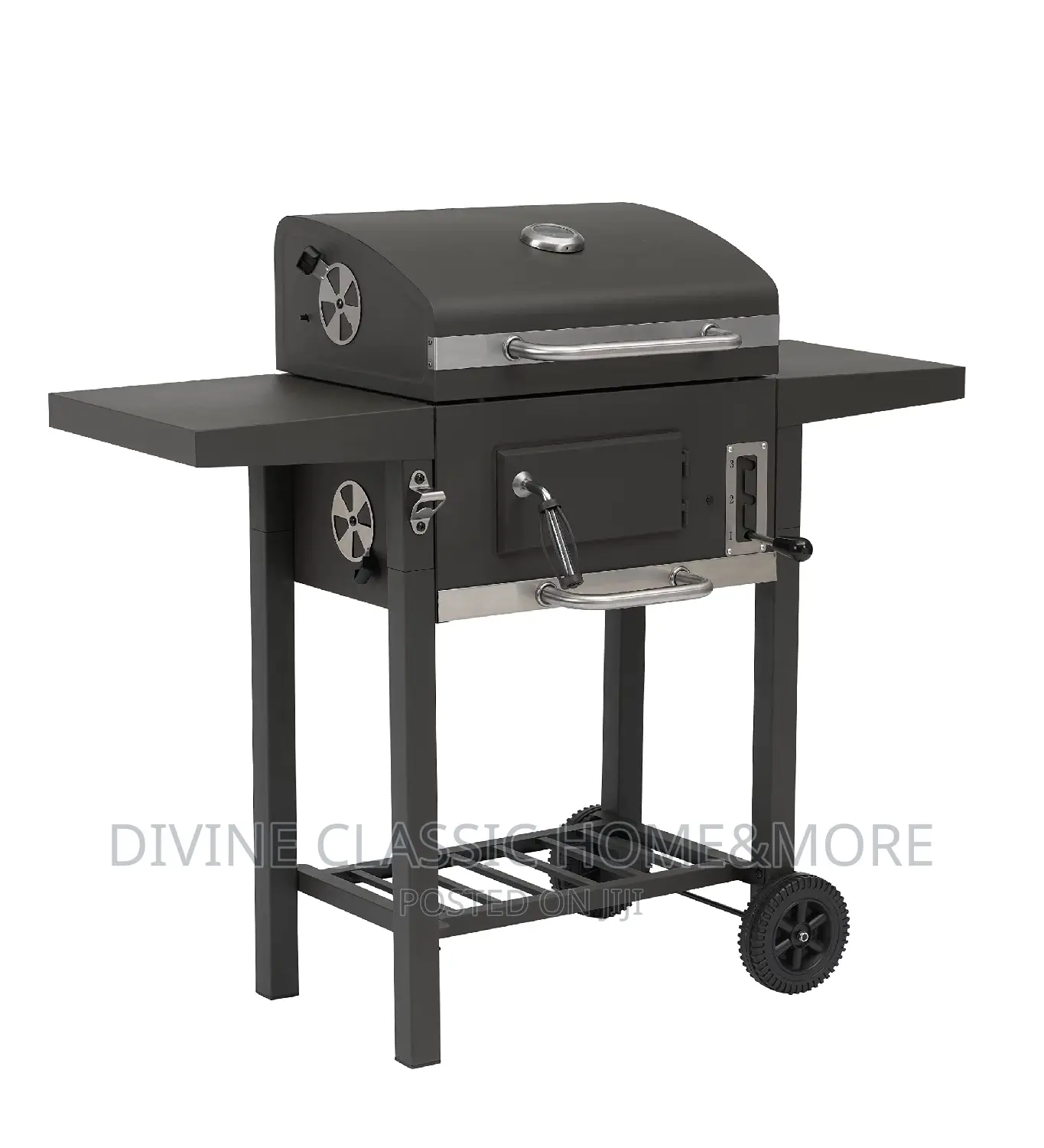 Tepro Charcoal Bbq Grill With 2 Sided Shelves