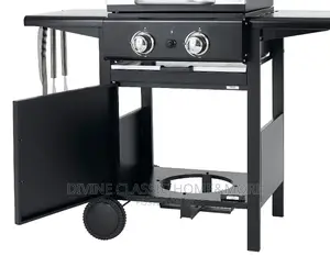 Tepro 2 Burner Gas BBQ Grill With Shelves Wheels