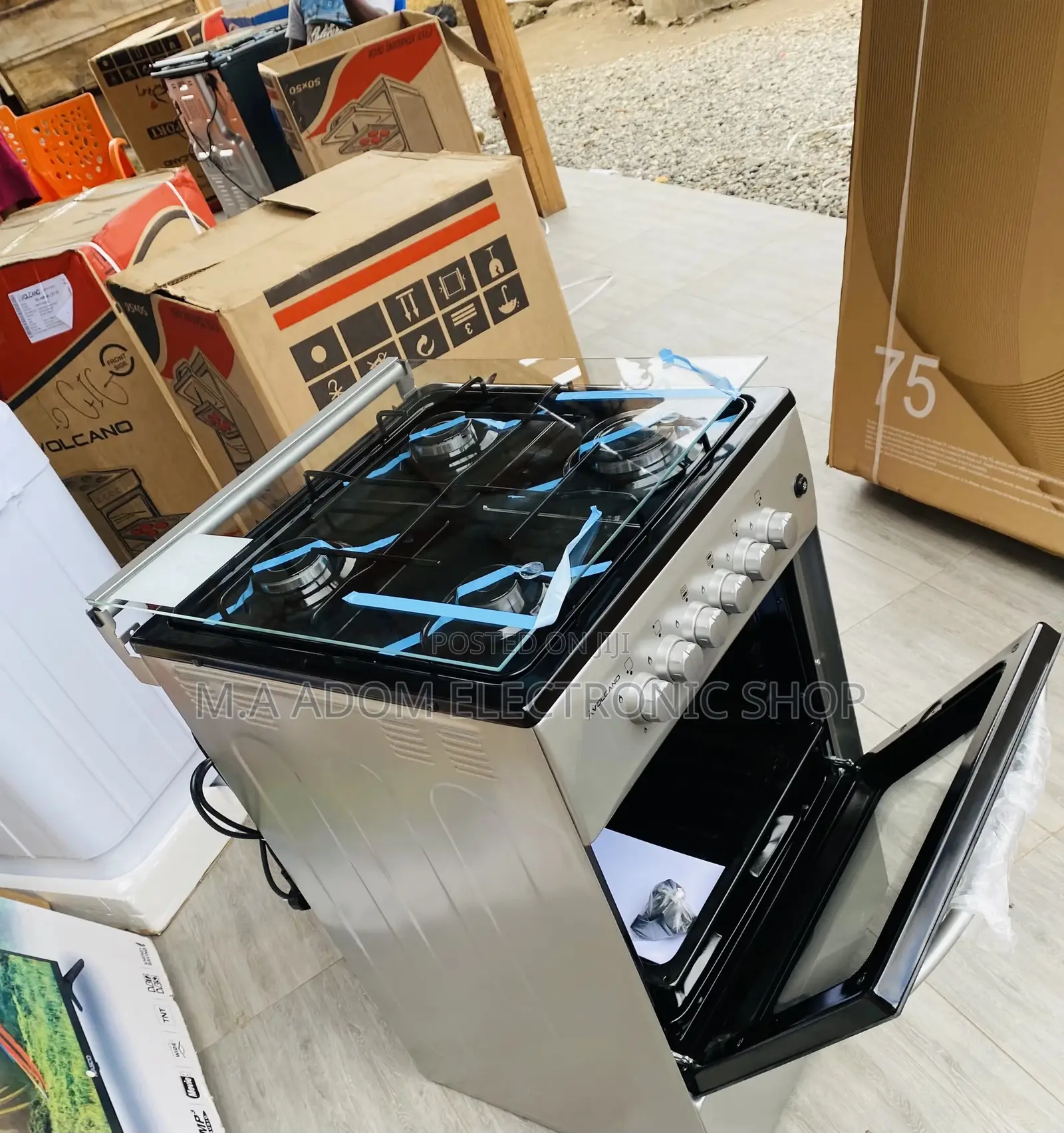 Fabulous Volcano 50x50 4 Gas Burner With Oven and Grill 