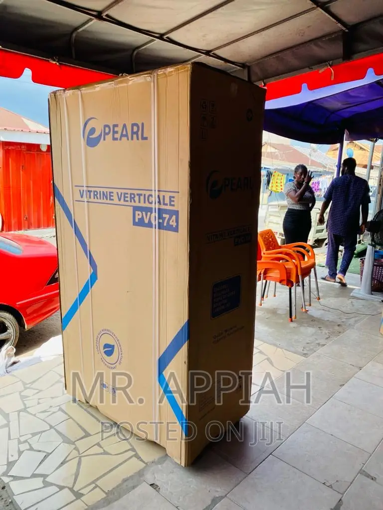 New Pearl PVC-74 ,568 Litres 2door Electric Display Fridge.