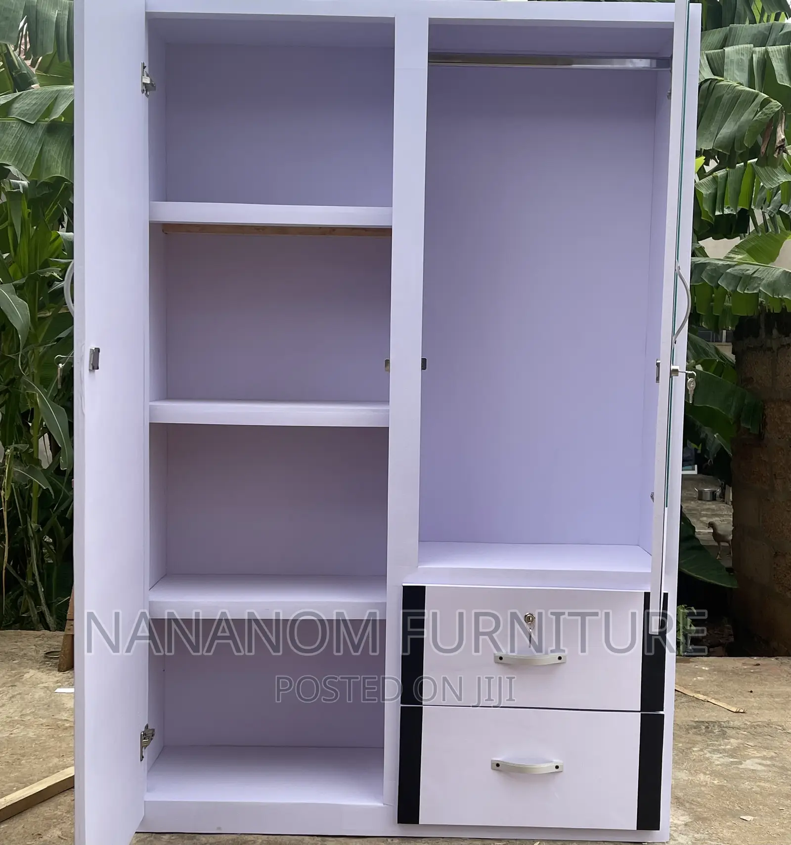 Double Door Wardrobe Available in Accra Metropolitan Furniture