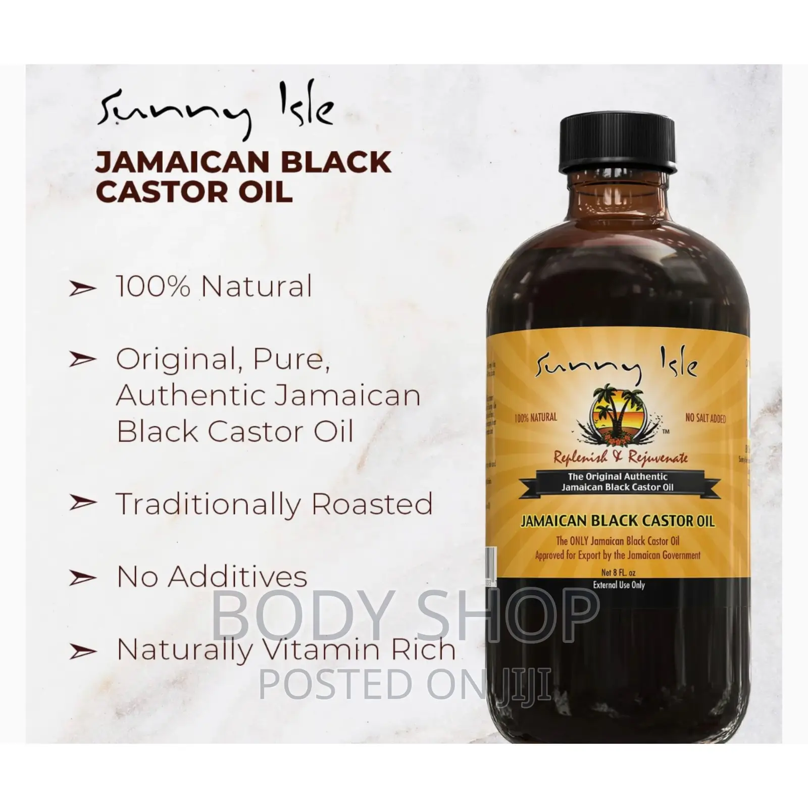Sunny Isle Jamaican Black Castor Oil 4oz - For Hair Growth