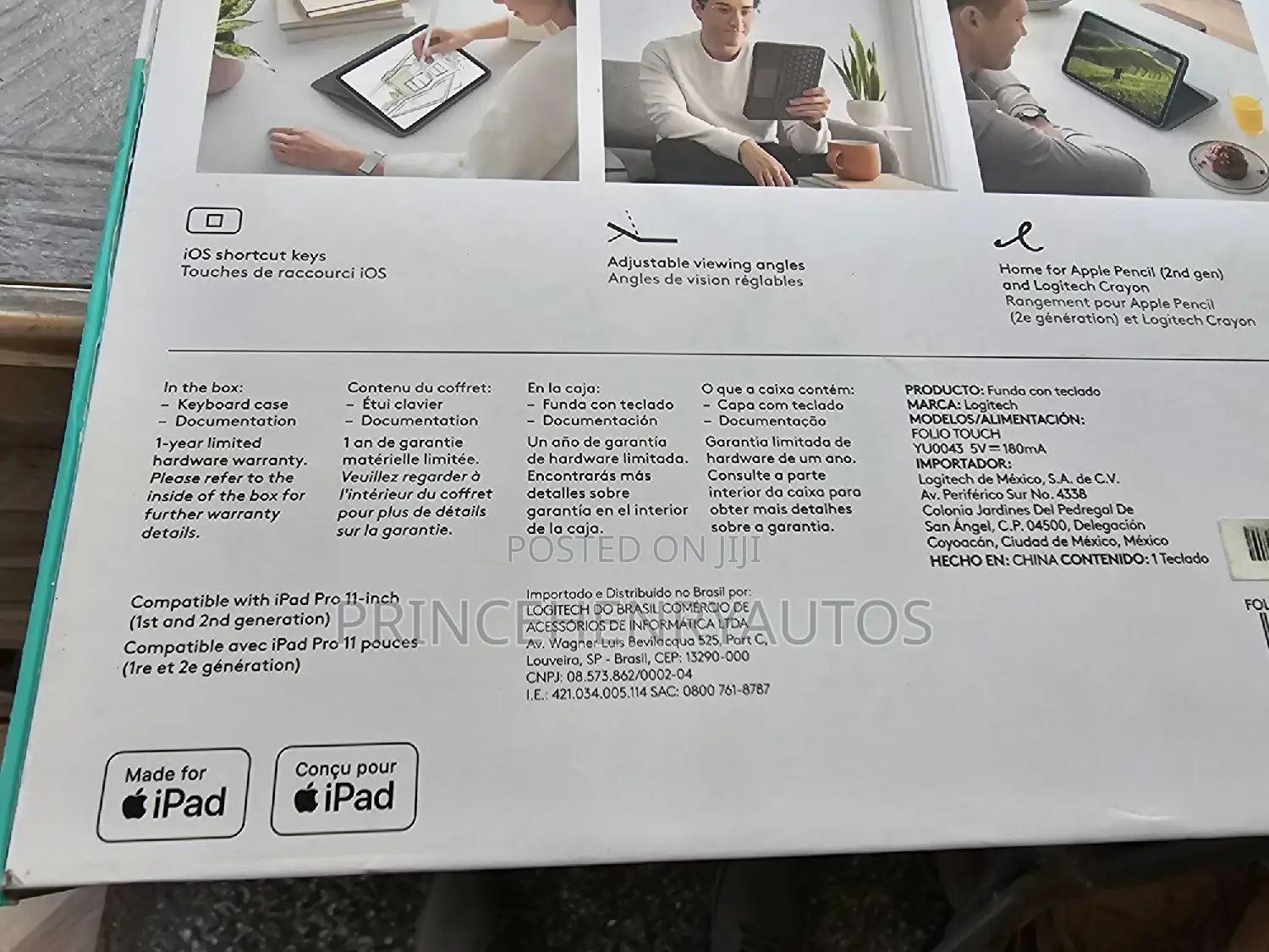 Logitech Folio Touch Keyboard +Trackpad for iPad 10.9/Pro 11