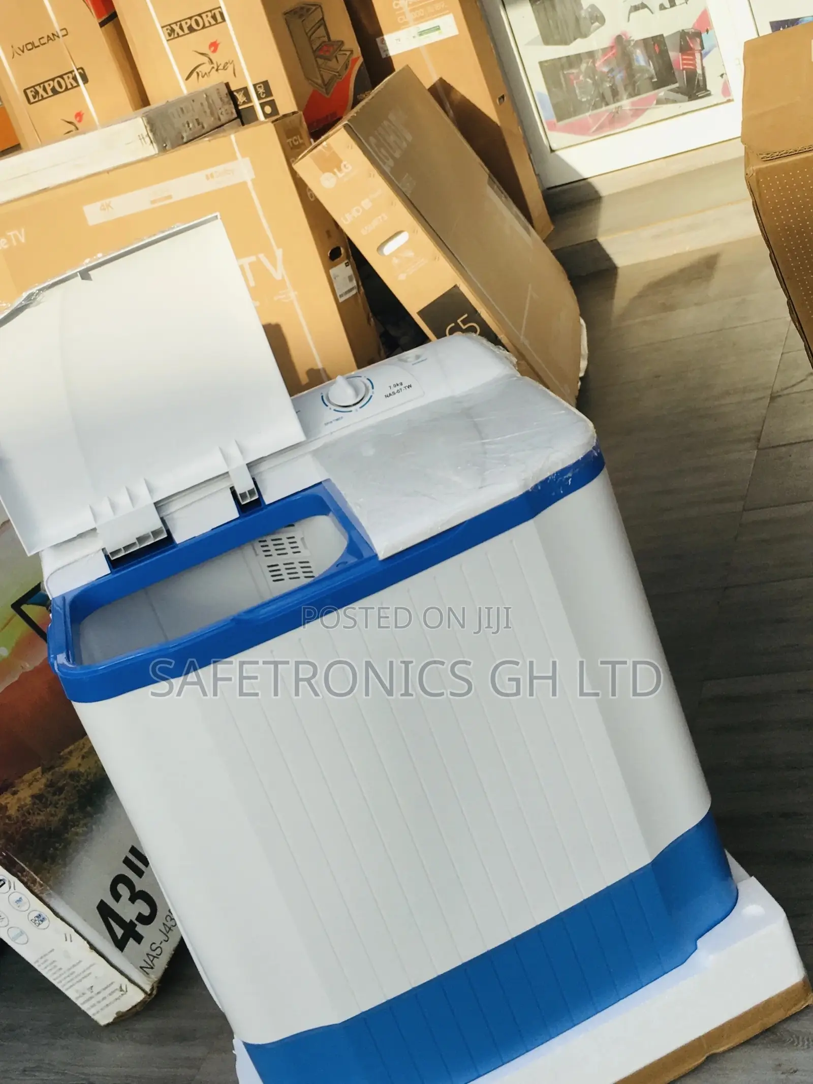 Washingmachine Nasco Twintub 7kg Semiautomatic 7kg Topload