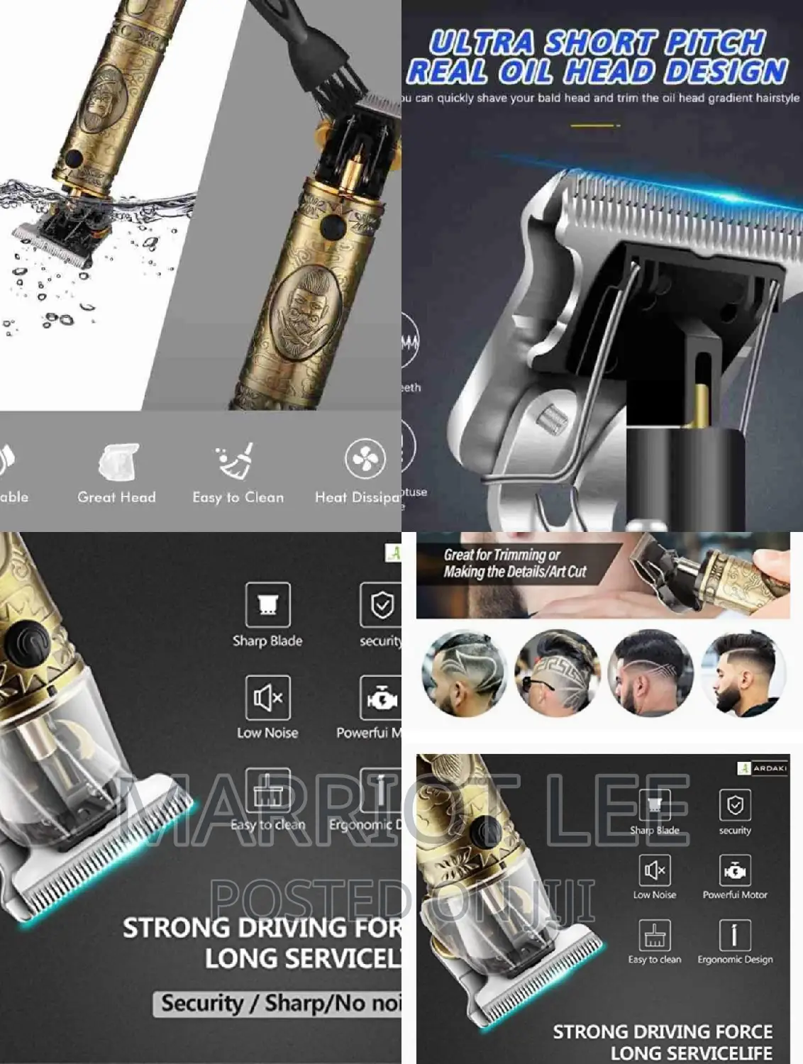 Pro Hair Clipper_ T-Blade Rechargeable Cordless Trimmers