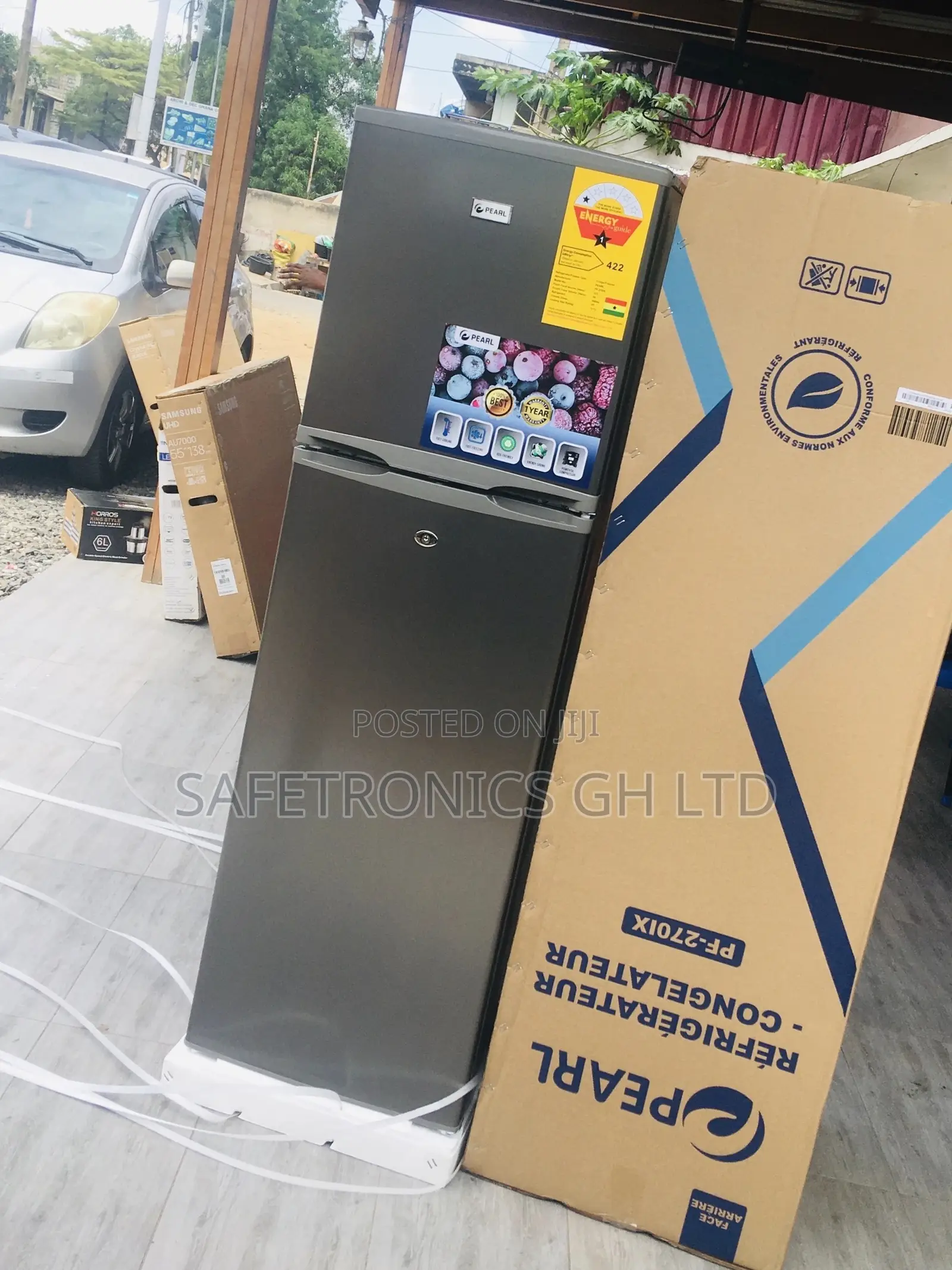 Topfreezer Doubledoor PF-270IX Pearl 166 Liters Fridge